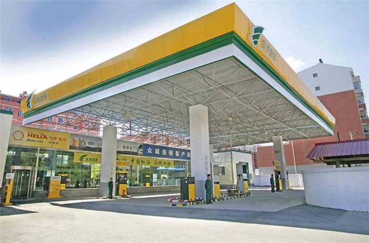 德惠加气站钢结构网架案例7